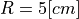 R=5[cm]